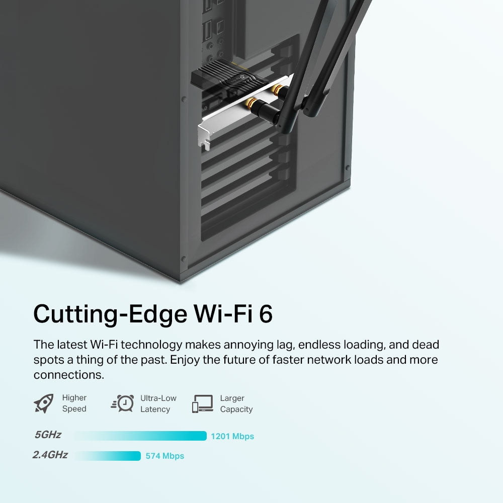 TP-Link Archer TX20E - AX1800 Wi-Fi 6 Bluetooth 5.2 PCIe Adapter