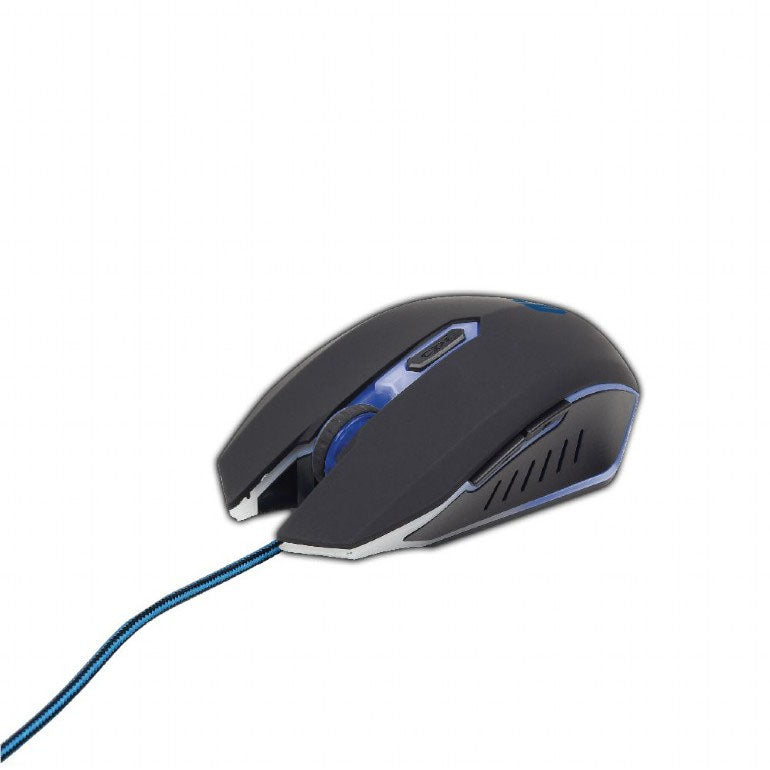 Gembird® Gaming muis USB, zwart/blauw