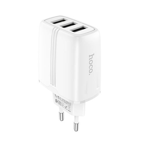 Hoco Triple Port Charger White