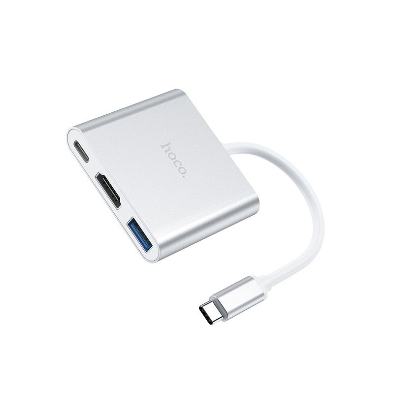 Hoco 3-in-1 USB-C Poort Hub Type-C to HDMI + USB 3.0 + PD